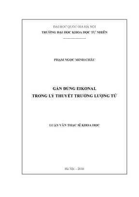 Gần Đúng Eikonal Trong Lý Thuyết Trường Lượng Tử: Nghiên