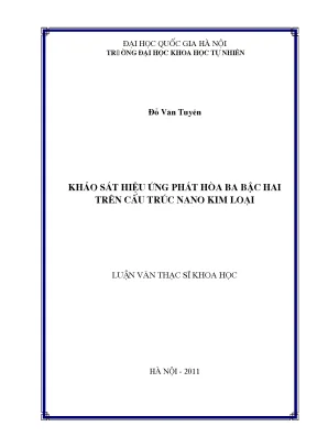 Khảo sát hiệu ứng phát hòa ba bậc hai trên cấu trúc nano