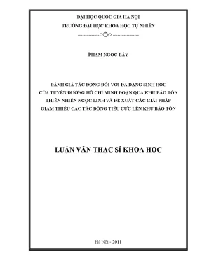 Đánh Giá Tác Động Của Tuyến Đường Hồ Chí Minh Đến Đa