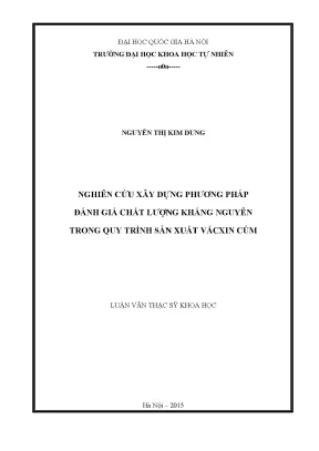 Phương Pháp Đánh Giá Chất Lượng Kháng Nguyên Trong Sản