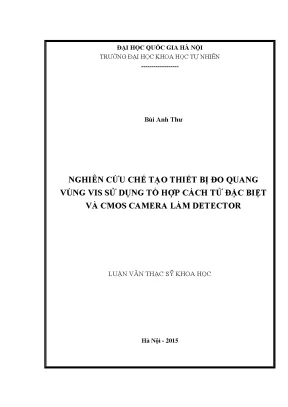 Nghiên cứu thiết bị đo quang vùng VIS sử dụng CMOS camera