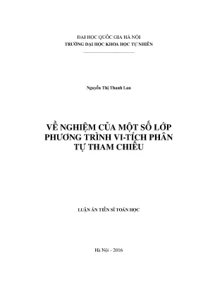 Nghiệm của Phương Trình Vi Tích Phân Tự Tham Chiếu