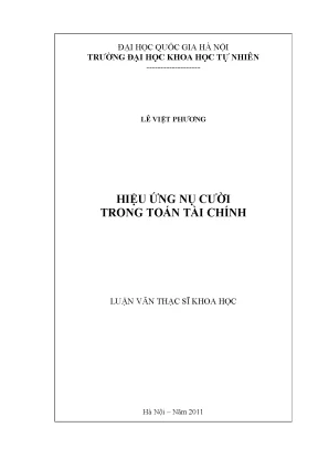 Hiệu ứng nụ cười trong toán tài chính: Nghiên cứu và ứng