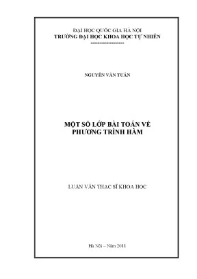 Khám Phá Phương Trình Hàm: Lớp Bài Toán Cơ Bản và Phương