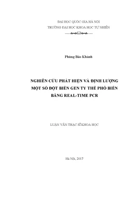Nghiên cứu đột biến gen ty thể bằng phương pháp