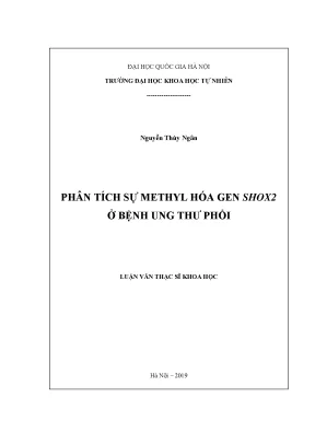 Phân Tích Methyl Hóa Gen SHOX2 Trong Ung Thư Phổi