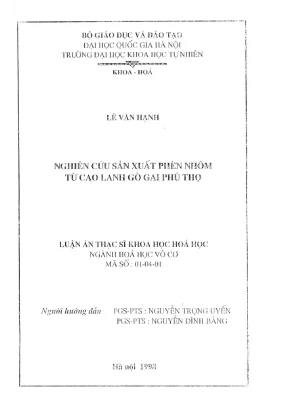 Xác định Cadmi trong đất, rau bằng Von Ampe hòa tan