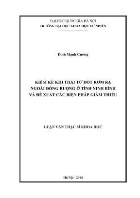 Giảm thiểu khí thải từ đốt rơm rạ ở Ninh Bình