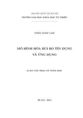 Mô Hình Hóa Rủi Ro Tín Dụng: Phân Tích và Ứng Dụng