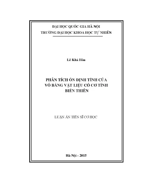 Phân Tích Ổn Định Tĩnh Vỏ Bằng Vật Liệu Biến Tính