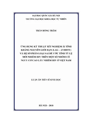 Ứng dụng kỹ thuật xét nghiệm ái tính kháng nguyên giới