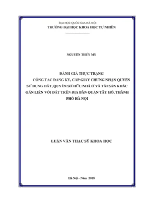 Đánh Giá Công Tác Cấp Giấy Chứng Nhận Quyền Sử Dụng Đất