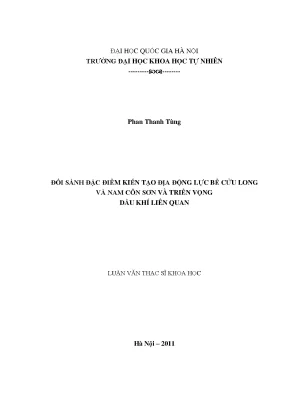 Đặc điểm kiến tạo địa động lực bể Cửu Long và Nam Côn 