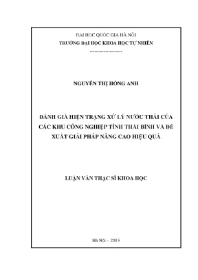 Đánh Giá Hiện Trạng Xử Lý Nước Thải Tại Các Khu Công