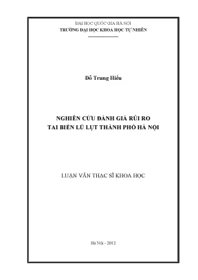 Đánh Giá Rủi Ro Tai Biến Lũ Lụt Tại Thành Phố Hà Nội