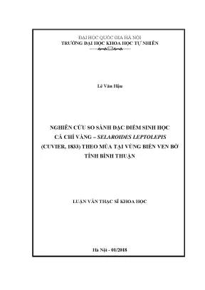 So sánh đặc điểm sinh học cá chỉ vàng Selaroides