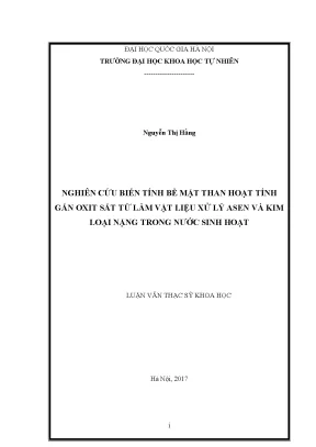 Nghiên cứu biến tính bề mặt than hoạt tính gắn oxit sắt