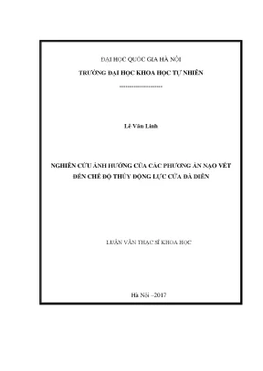 Nghiên cứu ảnh hưởng nạo vét đến thủy động lực cửa Đà Diễn