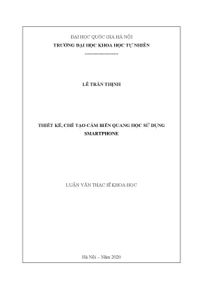 Thiết Kế Cảm Biến Quang Học Sử Dụng Smartphone