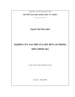 Nghiên cứu vai trò của sét hữu cơ trong sơn chống hà