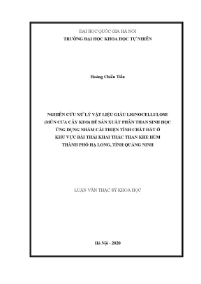 Nghiên cứu sản xuất phân than sinh học từ mùn cưa cây