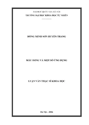 Mẫu Ising và Ứng Dụng Trong Vật Lý Chất Rắn