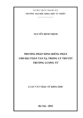 Phương Pháp Sóng Riêng Phần Trong Tán Xạ Lý Thuyết