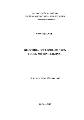 Nghiên cứu giao thoa Coulomb và hadron trong mô hình Eikonal