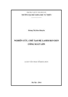 Nghiên cứu và chế tạo hệ laser bán dẫn công suất lớn