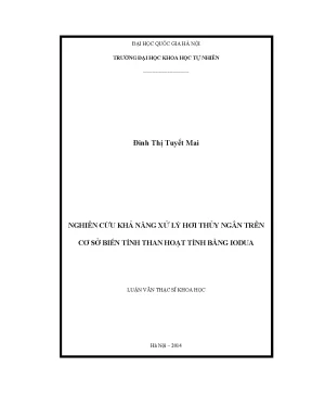Nghiên cứu xử lý hơi thủy ngân bằng than hoạt tính biến