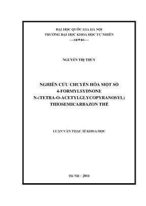 Nghiên cứu chuyển hóa 4-formylsydnone và thiosemicarbazon