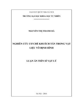 Nghiên cứu cơ chế khuếch tán trong vật liệu vô định hình