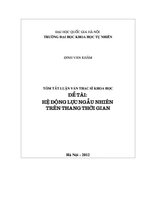 Nghiên cứu hệ động lực ngẫu nhiên trên thang thời gian