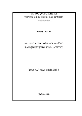 Kiểm Toán Môi Trường Tại Bệnh Viện Đa Khoa Sơn Tây:
