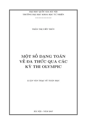Các Dạng Toán Đa Thức Trong Kỳ Thi Olympic
