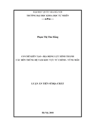 Cơ Chế Kiến Tạo Địa Động Lực Hình Thành Bồn Trũng Đệ Tam