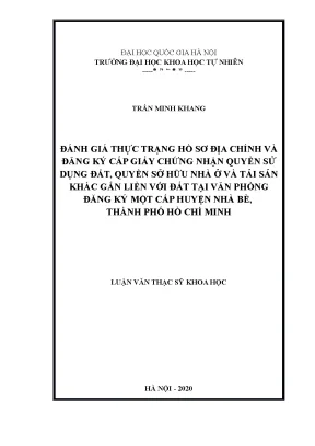 Đánh Giá Hồ Sơ Địa Chính và Cấp Giấy Chứng Nhận Quyền Sử