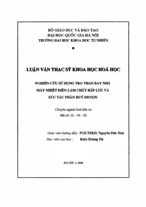 Nghiên cứu sử dụng tro than bay làm chất hấp phụ và xúc