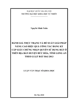 Đánh Giá và Giải Pháp Nâng Cao Hiệu Quả Đăng Ký Giấy