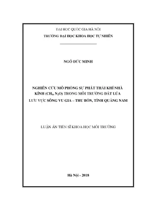 Nghiên cứu phát thải khí nhà kính CH4 và N2O trong đất