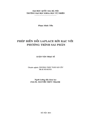 Phép Biến Đổi Laplace Rời Rạc và Phương Trình Sai Phân