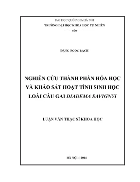 Nghiên cứu hóa học và hoạt tính sinh học của cầu gai