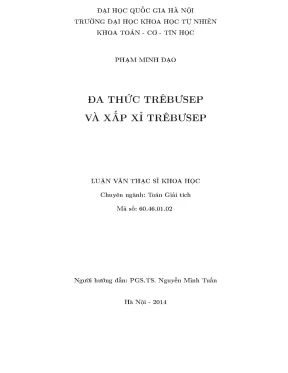 Đa Thức Trêbưsep và Xấp Xỉ: Ứng Dụng và Định Lý