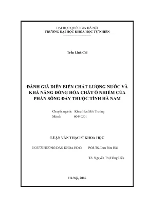 Đánh Giá Chất Lượng Nước Sông Đáy Tỉnh Hà Nam: Khả Năng
