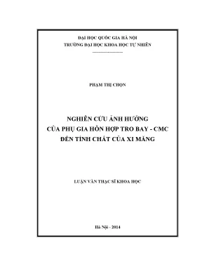 Nghiên cứu ảnh hưởng của phụ gia tro bay và CMC đến tính 