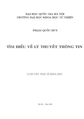Tìm Hiểu Lý Thuyết Thông Tin Trong Toán Học