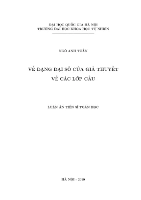 Dạng Đại Số của Giả Thuyết Các Lớp Cầu trong Toán Học