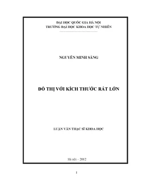Nghiên cứu đồ thị lớn: Thách thức và mô hình hóa