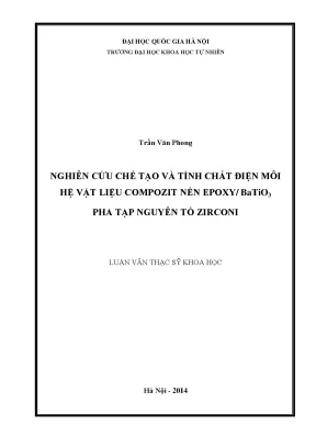 Nghiên cứu chế tạo và tính chất điện môi của vật liệu