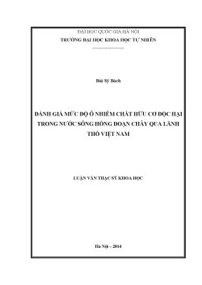 Đánh Giá Ô Nhiễm Chất Hữu Cơ Độc Hại Trong Nước Sông